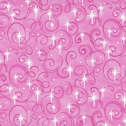 Handmade Placemat Or Table Runner Pink Swirls & North Star