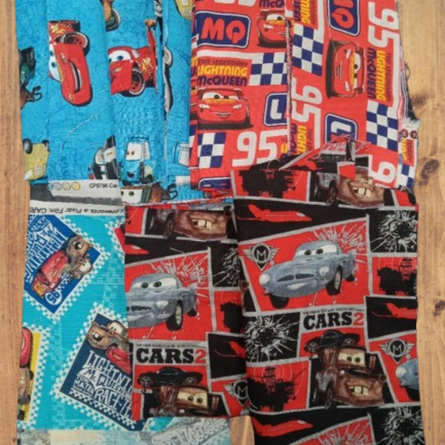Assorted McQueen and Friends Fabric - 1 lb Scrap Bundle
