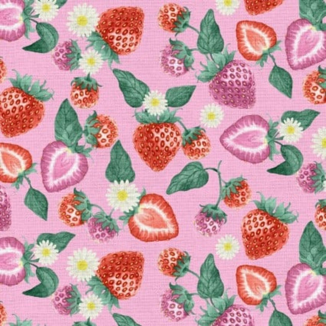 Fresh Strawberry Cotton Fabric