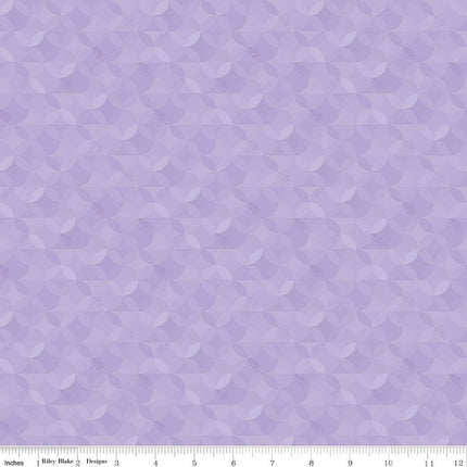 New Box of Crayons Kaleidoscope Lilac Cotton Fabric