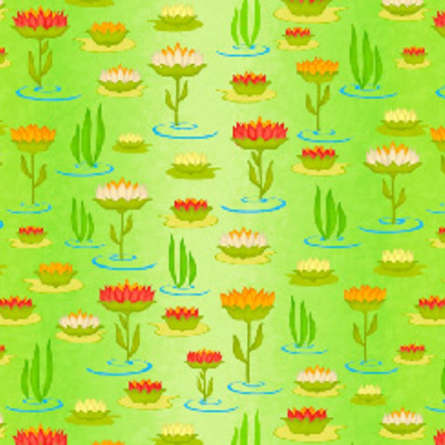 Pillowcase - Hip Hop Lotus Green Cotton