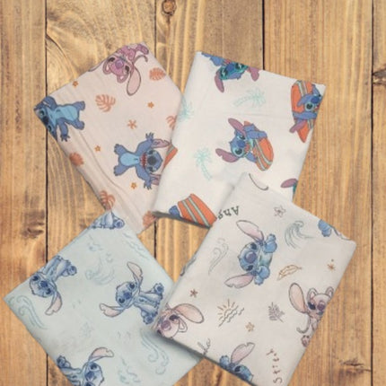 4 Fat Quarters - Assorted Stitch & Angel Fat Quarter Cotton Bundle
