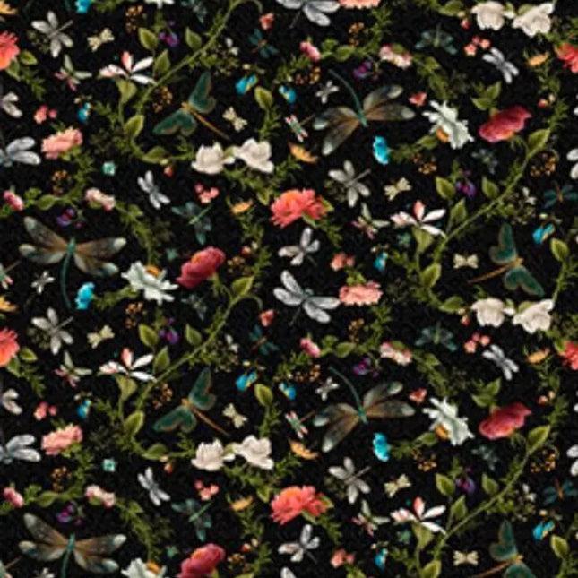 Dragonfly Garden Cotton Fabric