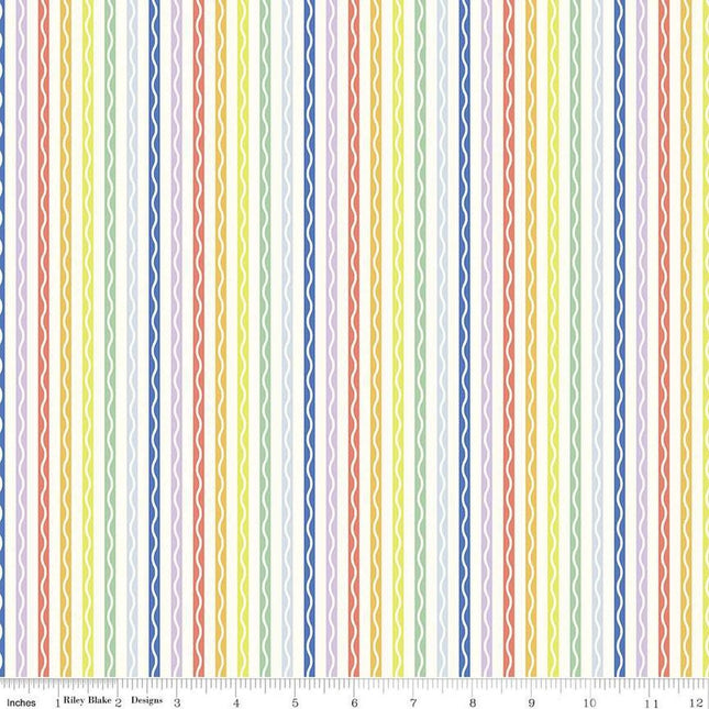 Pillowcase - New Box of Crayons Stripe Cloud Cotton