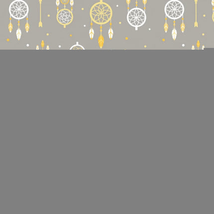 Dreamcatchers White Flannel Fabric