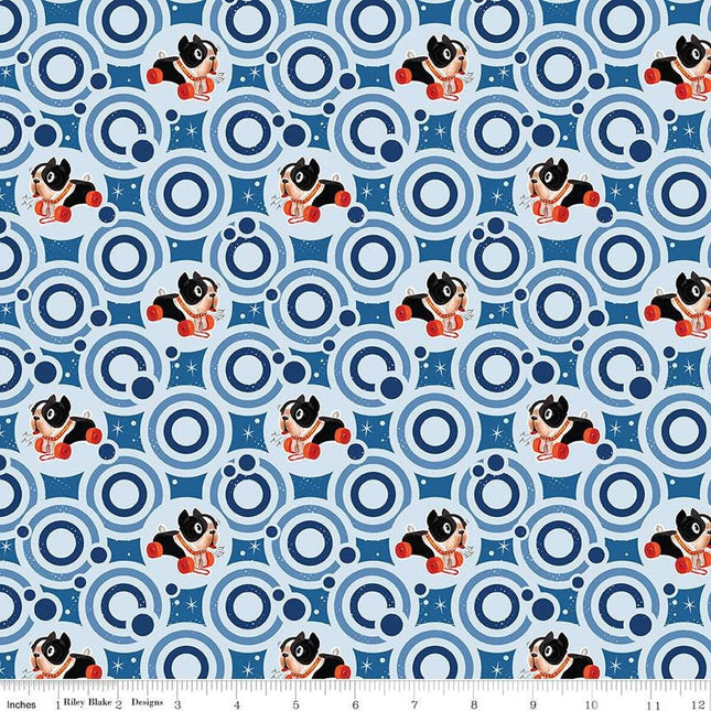 Pillowcase - Pop 'n Play Bubble Dots Sky Cotton