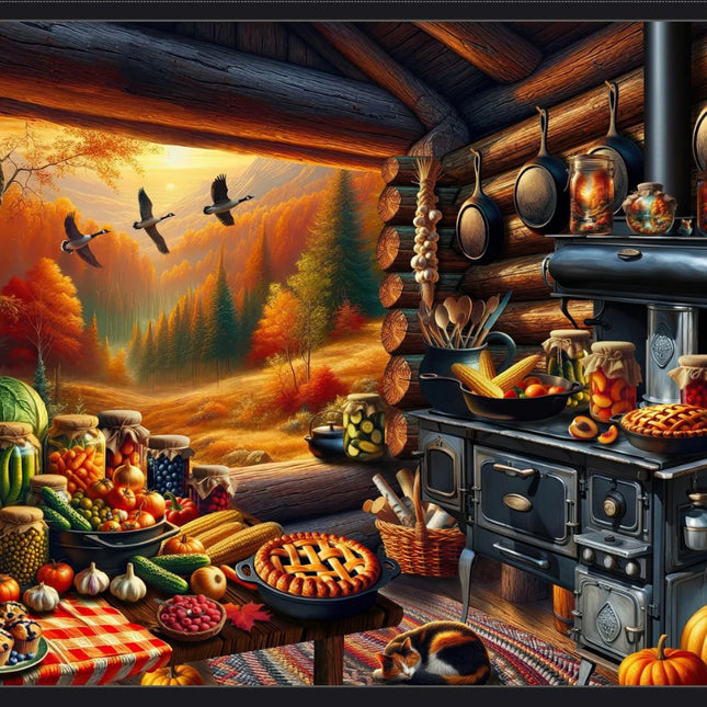 Homestead Heritage Kitchen Panel Cotton Fabric