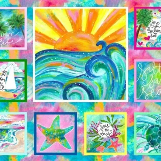 Seas The Day Cotton Panel