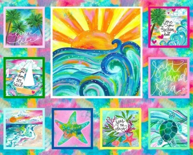 Seas The Day Cotton Panel