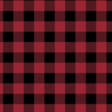 North of Ordinary Buffalo Plaid Crimson Cotton Fabric