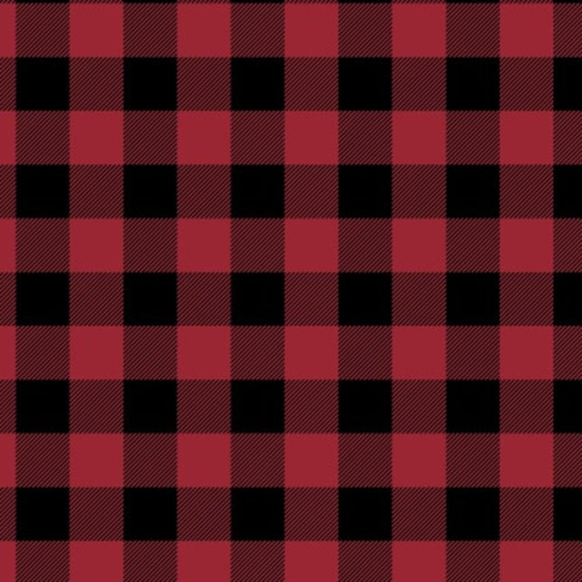 Pillowcase - North of Ordinary Buffalo Plaid Crimson Cotton