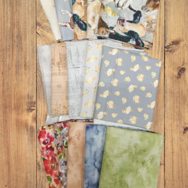 15 Half Yards  -Assorted Farm Life Half Yard Bundle