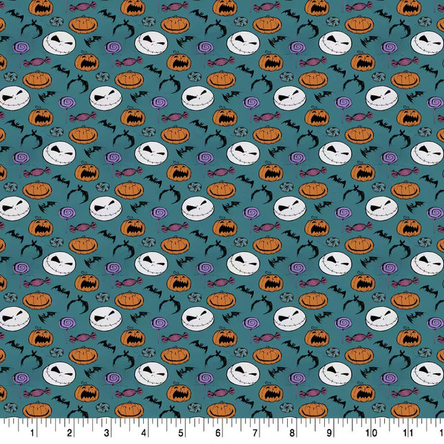 Nightmare Before Christmas & Pumpkins Cotton Fabric