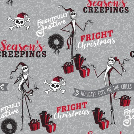 Nightmare Before Christmas Seasons Creeping Cotton Fabric