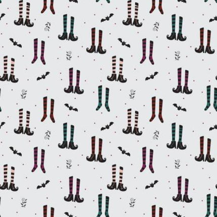 Little Witch Witches Socks Smoke Cotton Fabric