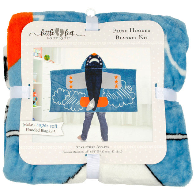 Adventure Awaits Plush Hooded Blanket Kit