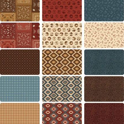 10 Half Yards - Assorted John Wayne American West Half Yard Bundle
