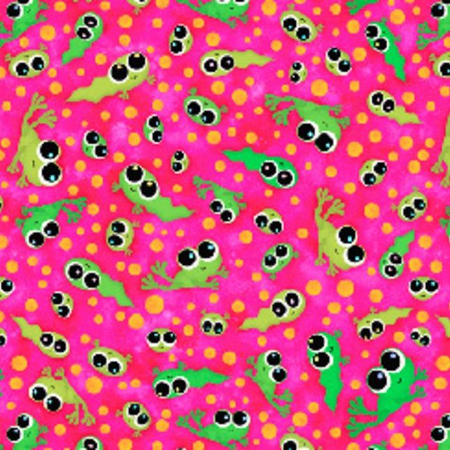 Pillowcase - Hip Hop Tadpoles Pink Cotton