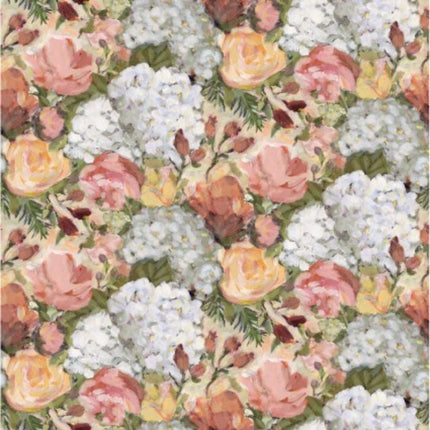 Hydrangea Reverie Packed Hydrangeas Cotton Fabric