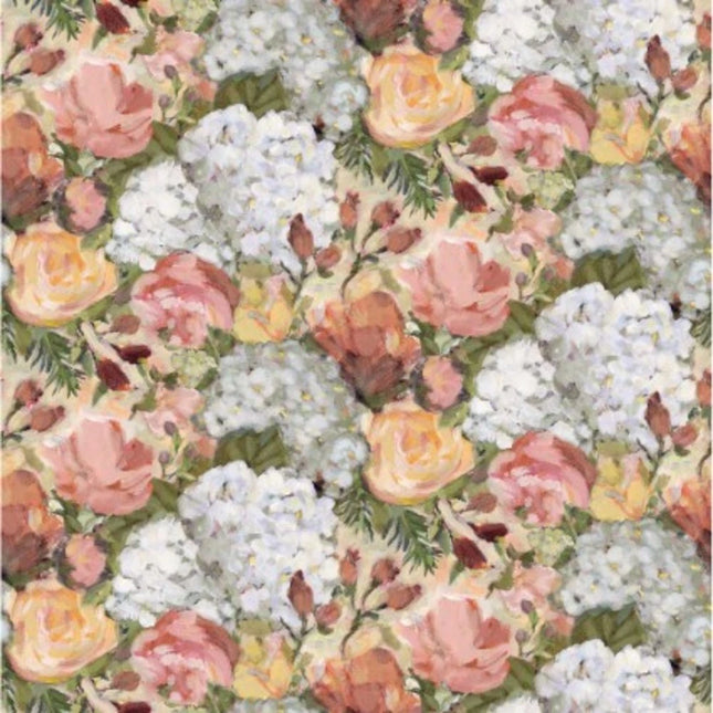 Hydrangea Reverie Packed Hydrangeas Cotton Fabric
