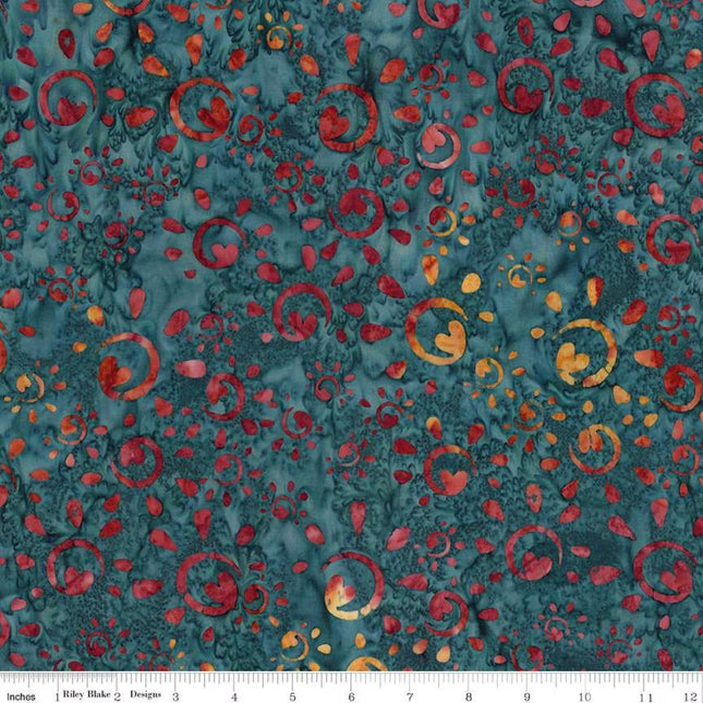 Expressions Batiks Places You'll Go Spilled Tea Cotton Fabric