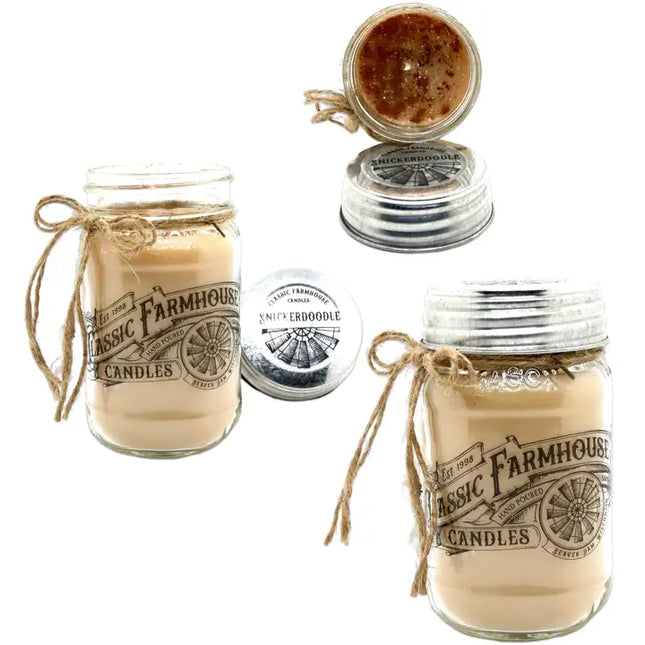 Snickerdoodle 14 oz Mason Jar Candle