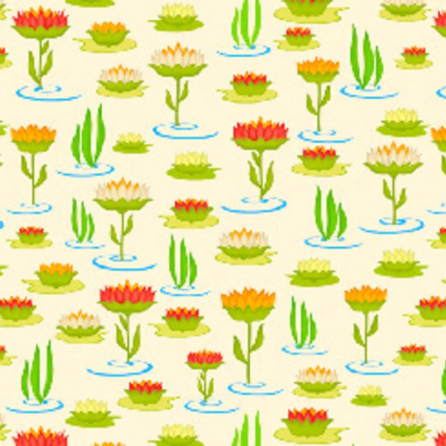 Pillowcase - Hip Hop Lotus Cream Cotton
