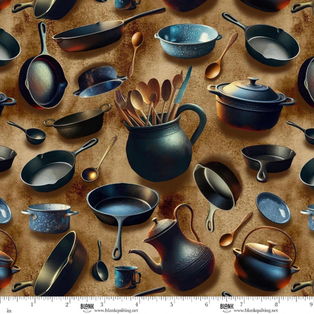 Homestead Heritage Pots & Pans Cotton Fabric