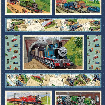 Thomas & Friends™ 80th Anniversary Thomas & Friends Panel Cotton Fabric