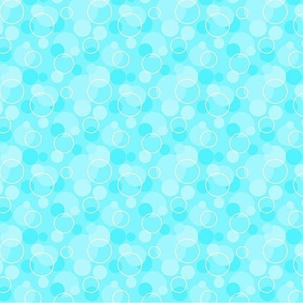 Blue Bubbles Flannel Fabric