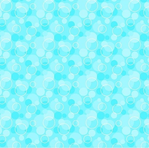 Blue Bubbles Flannel Fabric