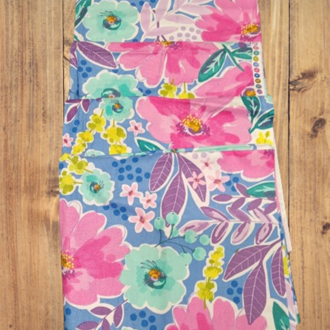 Flowers 1/2 Yard and Fat Quarter Fabric Precut