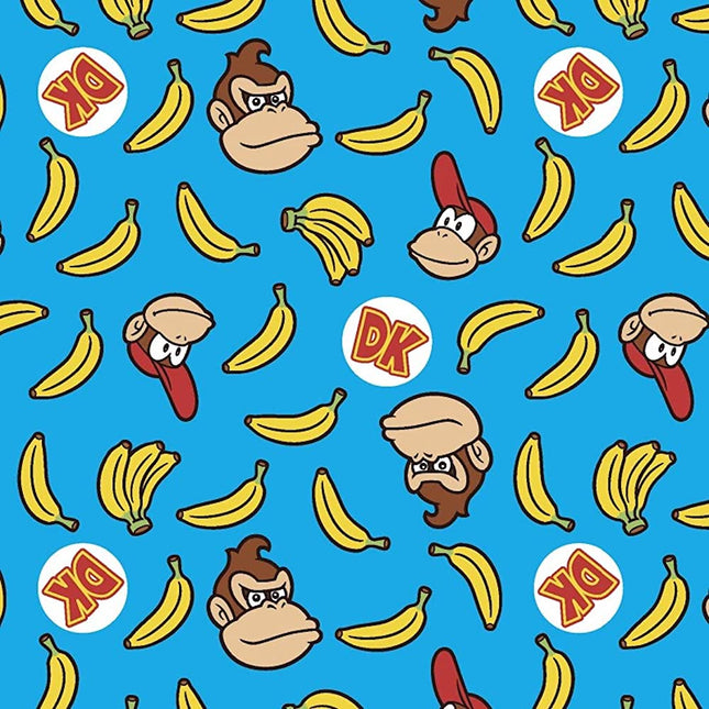 Pillowcase - Donkey Kong Coordinating Print Cotton