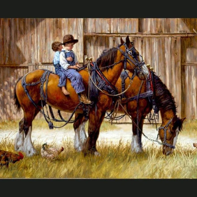 Handmade Tapestry “Back To The Barn”