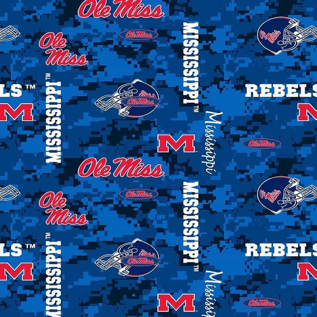 Mississippi Collage Fleece Fabric