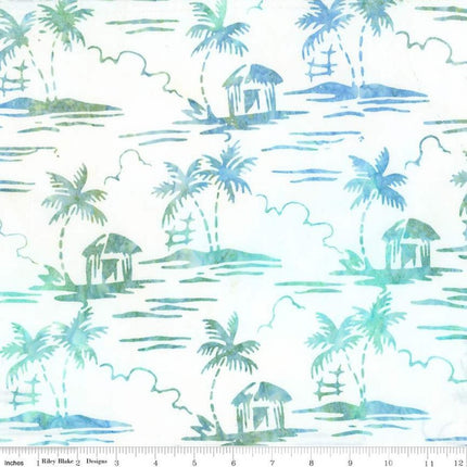 Expressions Batiks Places You'll Go Spearmint Sprinkles Cotton Fabric