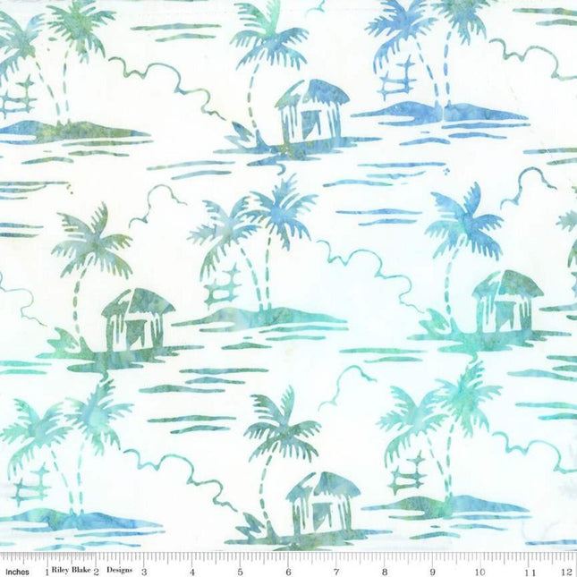 Expressions Batiks Places You'll Go Spearmint Sprinkles Cotton Fabric