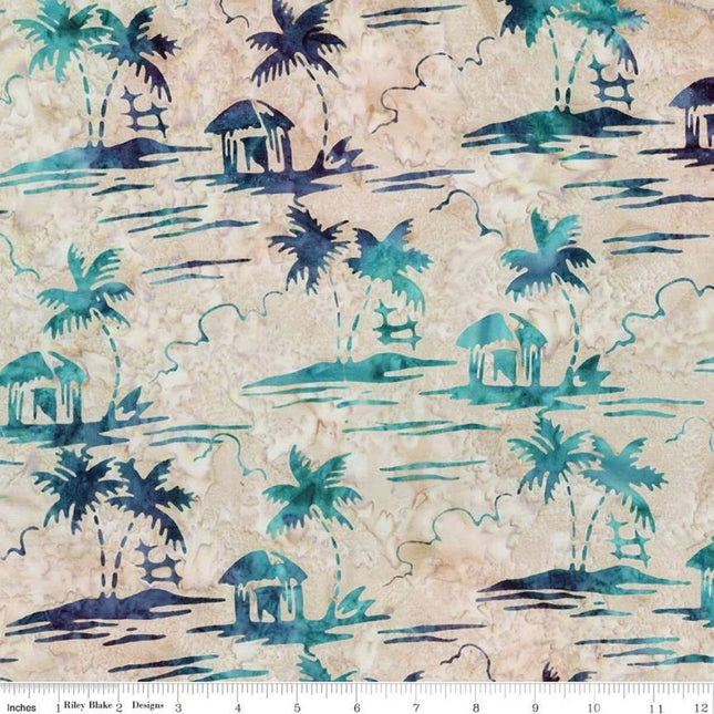 Expressions Batiks Places You'll Go Beach Glass Cotton Fabric