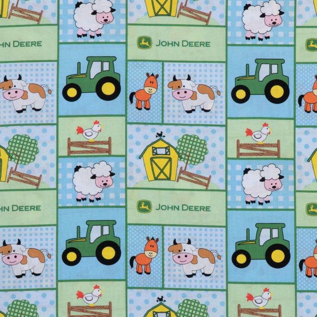 John Deere Born to Farm Patch Cotton Fabric Curtain