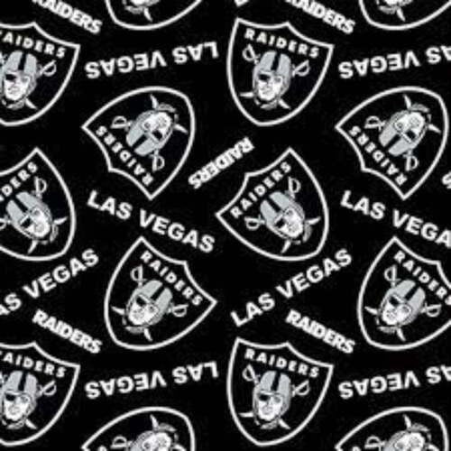 Raiders Allover Fleece Precut Fabric