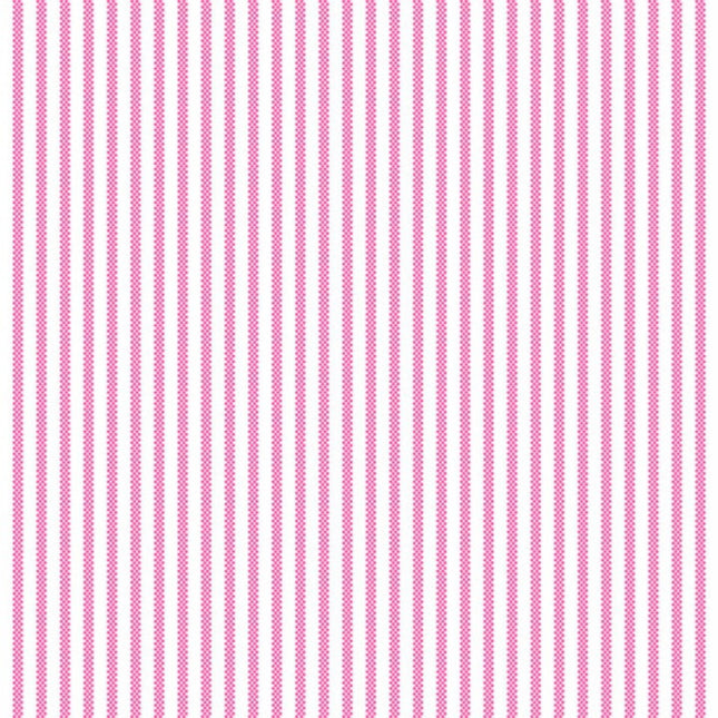 Stripe Pink Flannel Fabric