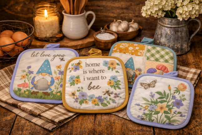Spring Pot Holder Bundle - Set of 4 Pot Holders