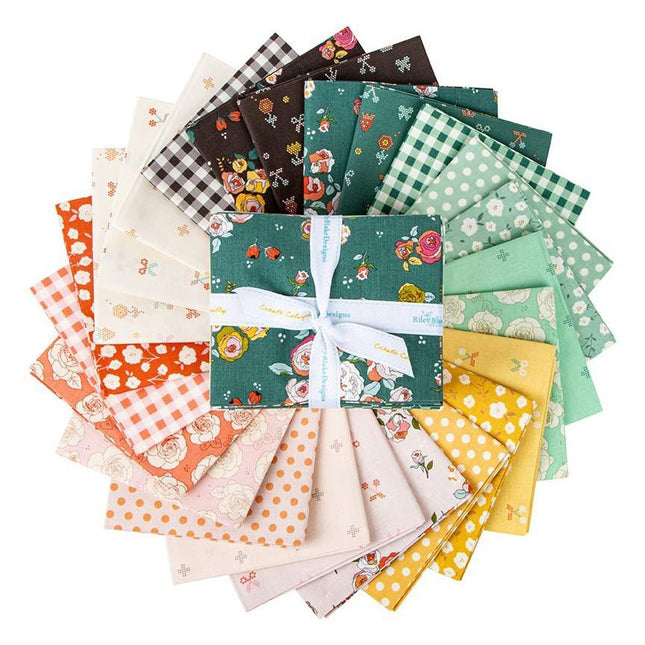 24 Fat Quarters - Assorted Sunsetridge Floral Fat Quarter Bundle