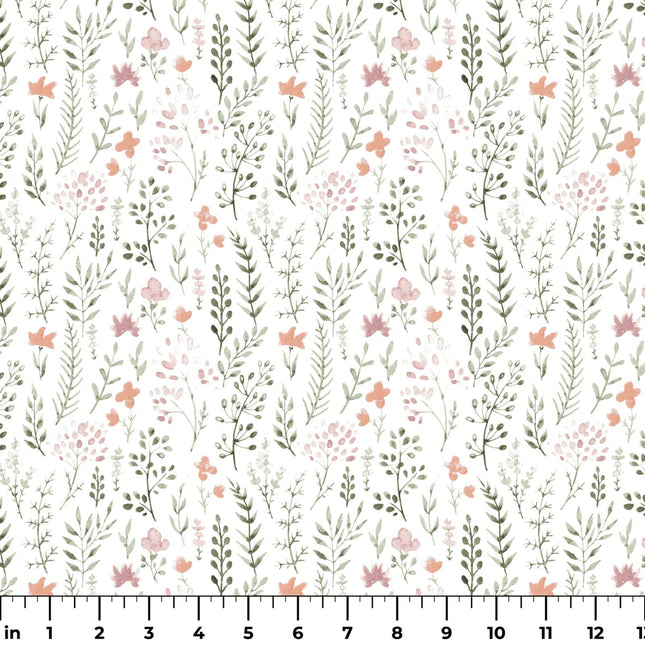 Kate Ward Thacker Watercolor Meadow Flannel Fabric