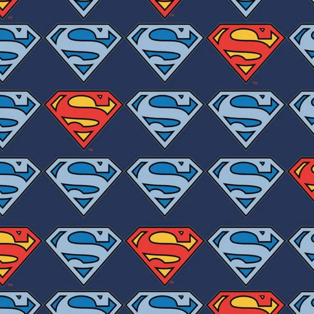 Superman Action Comics Logo Flannel Fabric