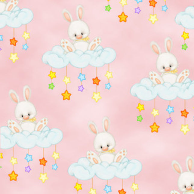 Floppy Ears Bunny Flannel Fabric
