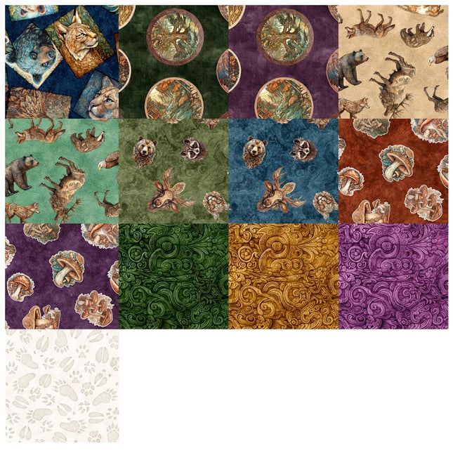 13 Fat Quarters - Enchanted Forest Fat Quarter Bundle