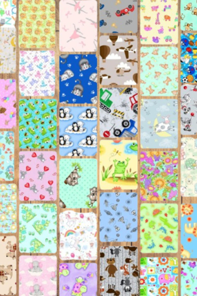 10 Fat Quarters - Assorted A.E. Nathan Comfy Flannel Fat Quarter Bundle
