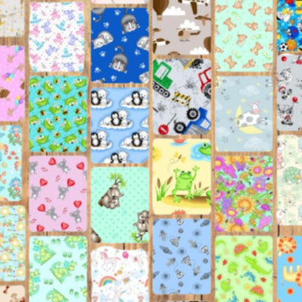 Assorted A.E. Nathan Comfy Flannel Flat Fold Assortment 10 Yard Bundle Cotton Fabric