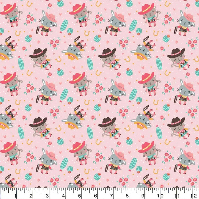 Wild West Sweethearts Flannel Fabric